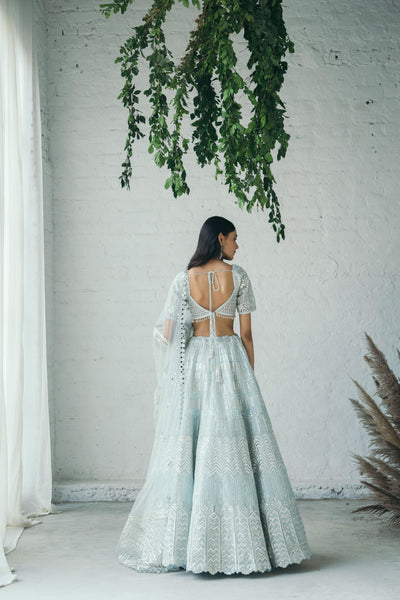 Glacial Lehenga