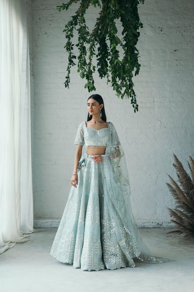 Glacial Lehenga